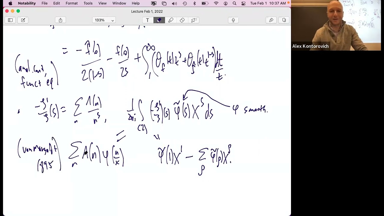 Lecture 4, Analytic Number Theory Rutgers Math 572 Prof. Kontorovich, 2/01/2022