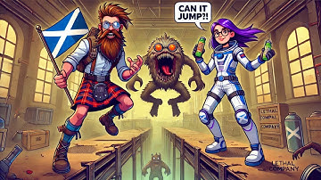Can it jump?? What could possibly go wrong?  lethal company new update and funny moments - part 2