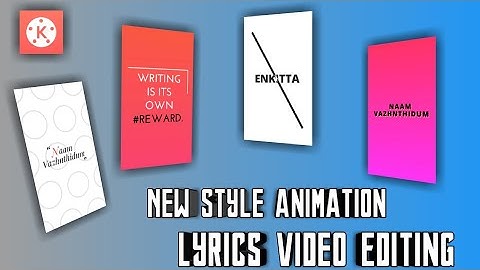 How to make Trending WhatsApp status video Using kinemaster application|Video editing in Tamil|Lyric