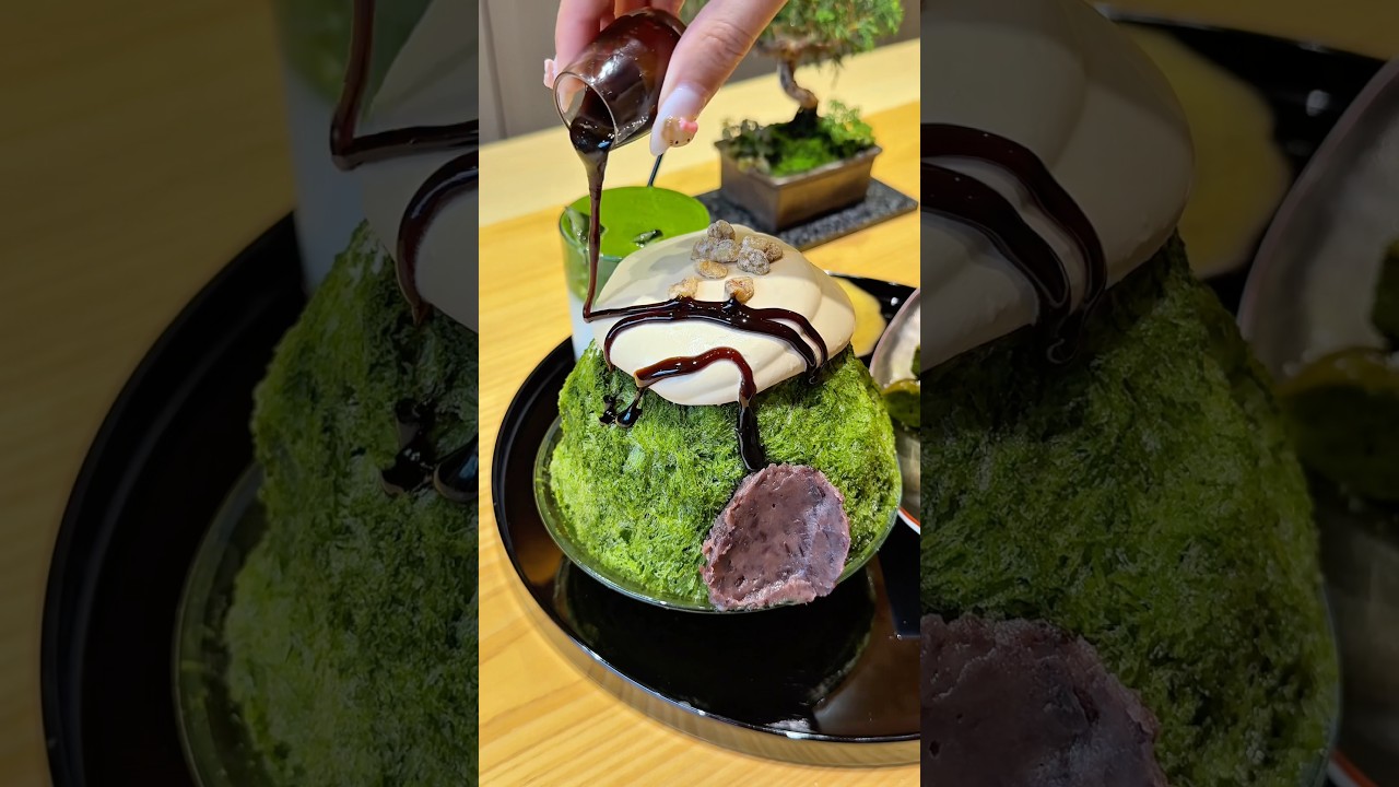 도쿄에서 말차 빙수를 주문하면 생기는 일