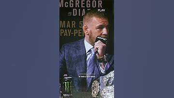 "Dance for me Nate." -Conor McGregor
