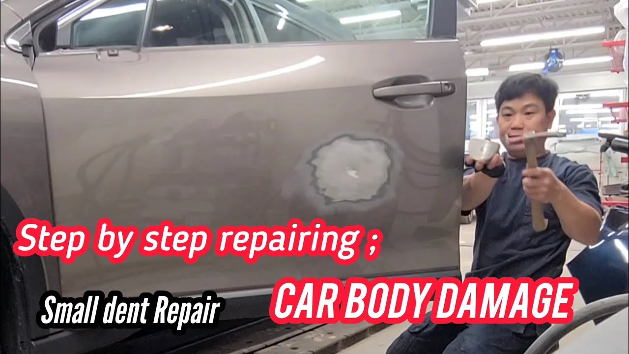 Car body Repair,repair door blending rear door,step by step tutorial