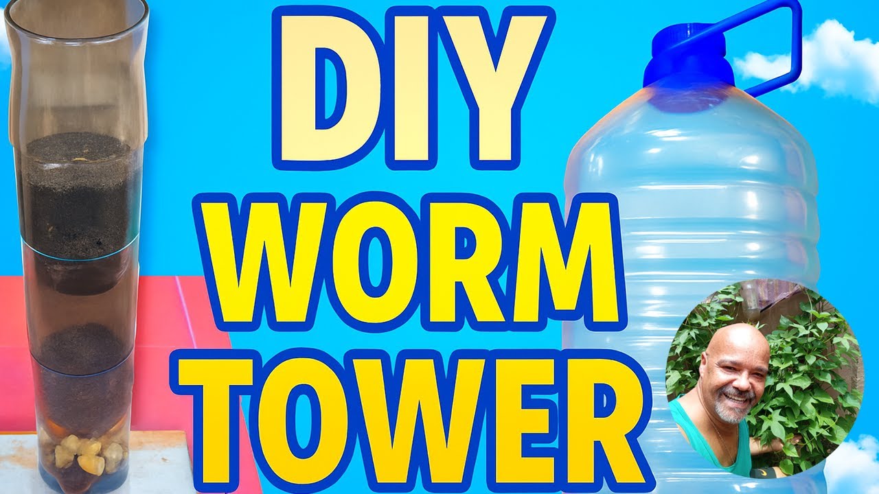 DIY Worm Tower from Recycled Bottles | No Bin Needed | Microsteading