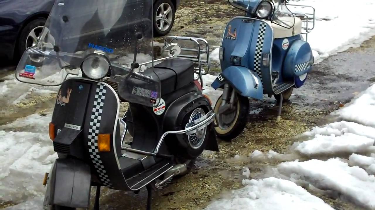 Vespa First kick start in this year YouTube