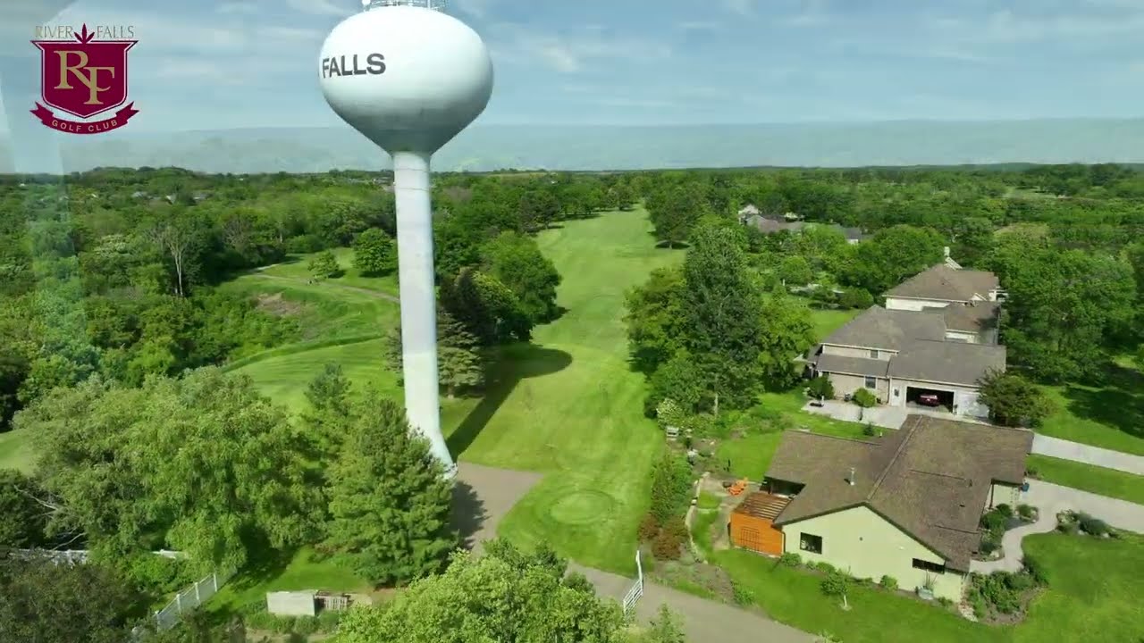 River Falls Golf Club in River Falls, Wisconsin - Hole by Hole Drone Flyover