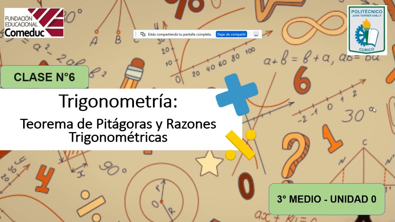 Teorema de Pitágoras y Razones Trigonométricas - YouTube