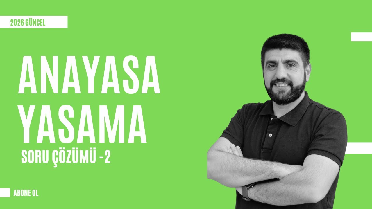 ANAYASA YASAMA TESTİ:2⚡️ 20 ÖSYM Soru Çözümü! TBMM Görev ve Yetkileri (EKYS-KPSS)