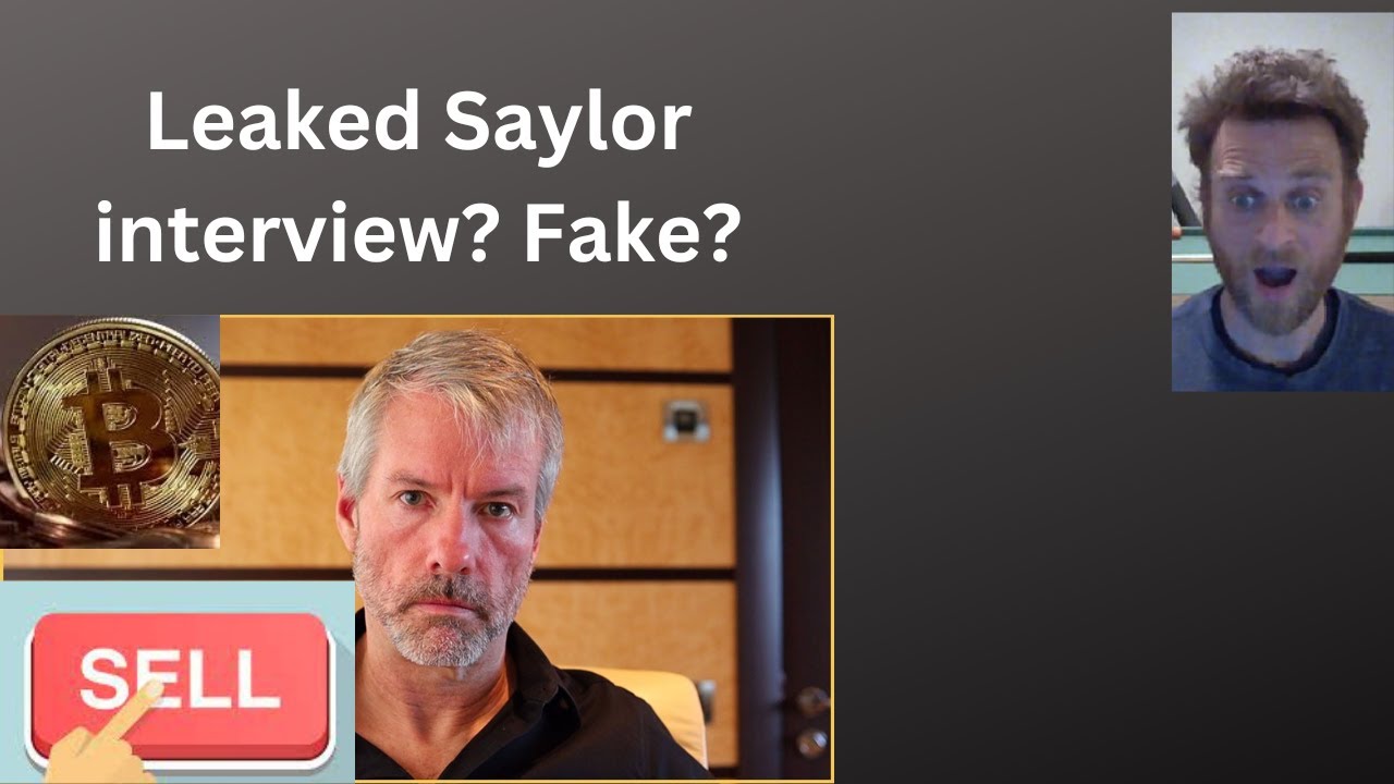 Saylor leaked interview fake? Crypto update YouTube