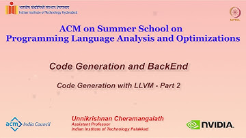 Code Generation and Backend - Code Generation with LLVM - Part 2
