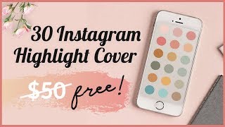 Free Instagram Highlight Cover Tropical | Canva Template screenshot 5