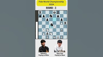 Gukesh D vs Ding Liren. Fide World Chess championship 2024. Game 3. #chess #chessgame
