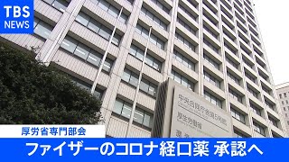 ファイザーのコロナ経口薬承認へ 厚労省の専門部会