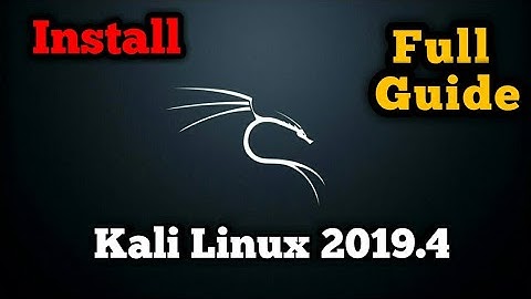 How to install Kali Linux 2019.4 on PC full guide with partition scheme By Techno Lab