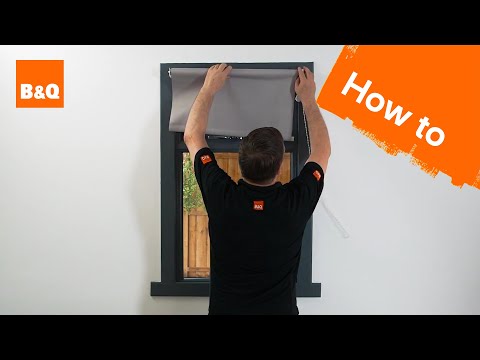 How to put up a roller blind
