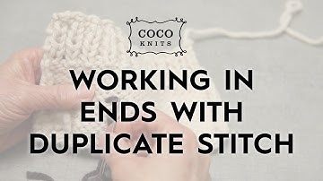 Working in Ends with Duplicate Stitch // Knitting Tutorial
