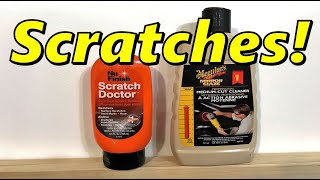 NuFinish Scratch Doctor vs Meguiar s Mirror Glaze Medium-Cut Cleaner Compound for paint scratches