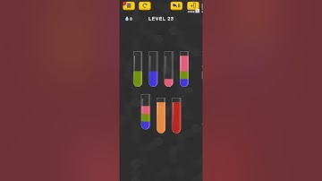 Water Sort Color Puzzle Level 23 Walkthrough Solution iOS/Android