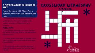 Movie Crossword Wednesday - 5-6-2026