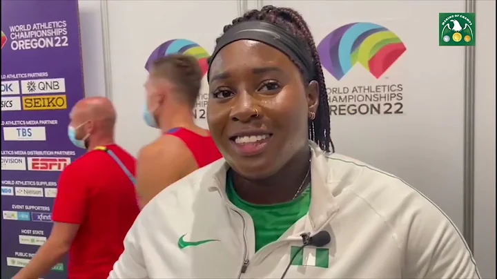 Chioma Onyekwere after competing in the Discus Thr...