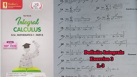 BSc maths 1st sem ex-3 |integral calculus| summation of series with the help of definite integrals 
