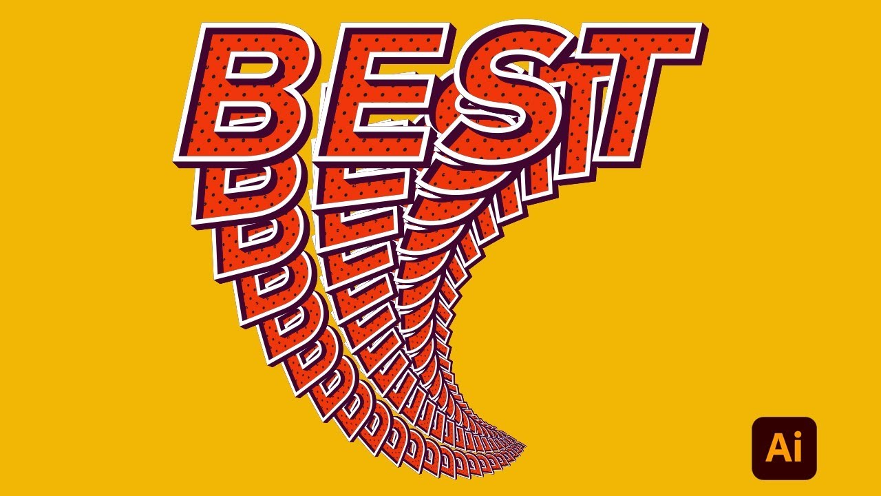 Text Twist Layout Example Illustrator twisted text effect tutorial - YouTube