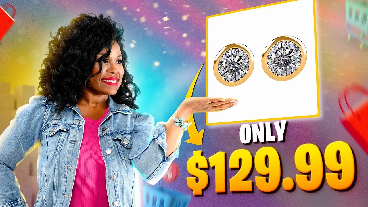 Poke Free Lab Diamond Solitaire Studs 18K Vermeil YG 0.50ctw