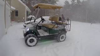 Golf Cart Snow Ride