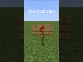 easy exit sign⚠️#minecraft #minecraftshorts #tutorial #fyp #viral