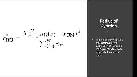 How to calculate the radius of gyration for a protein using VMD?