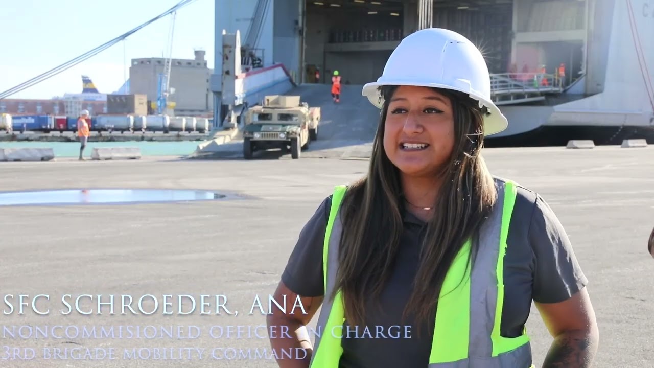 21st TSC, 839th Transportation Battalion and "Rakkasans" project power through the Port of L...