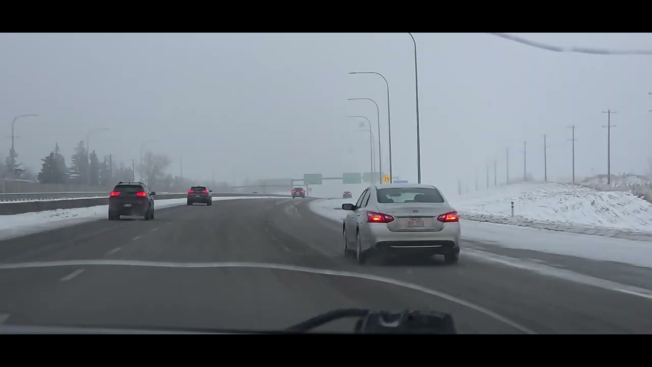 Foggy Driving in Calgary 