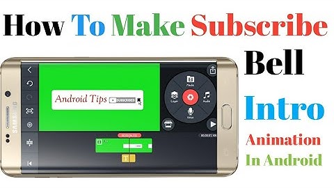 How To Make Subscribe Bell Intro Animation In Android || Android Tips ||