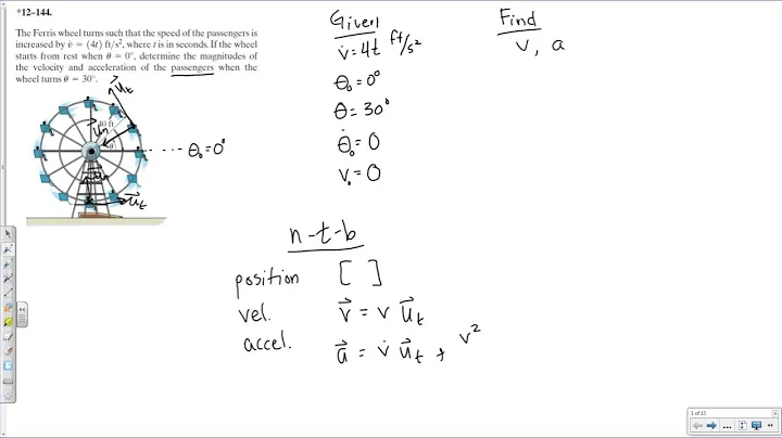 Problem 12.144 Dynamics (Normal-Tangential Coordinates)