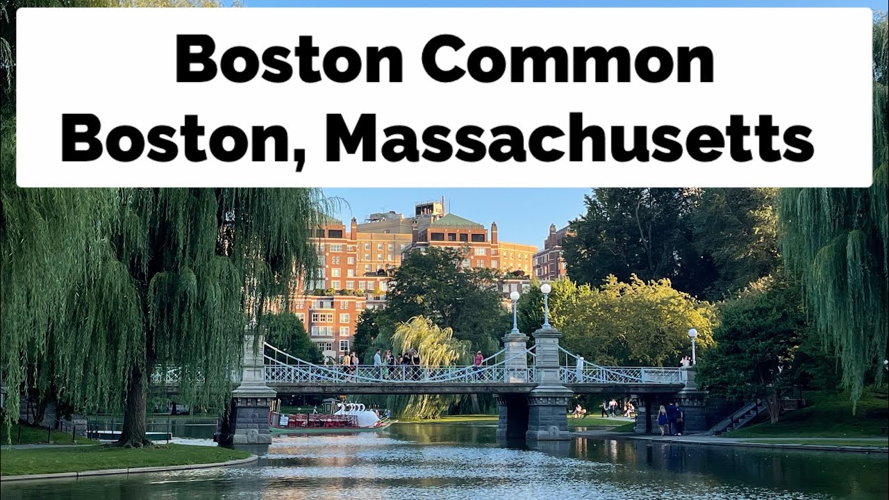 Boston Common - Public Park in Downtown Boston Massachusetts
