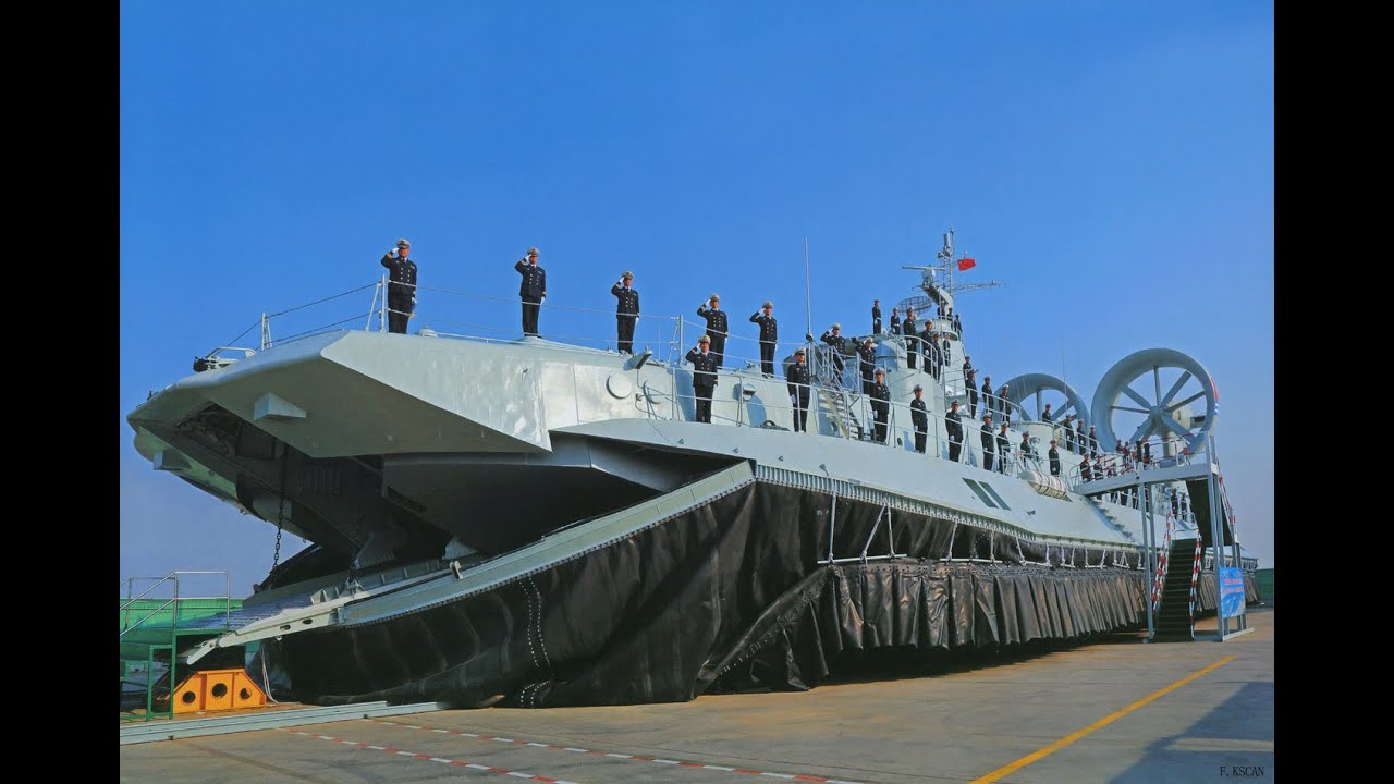 Chinese Navy (PLAN) - Zubr Hovercraft LCAC - YouTube