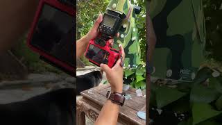 Behind the scenes reflection macro photography