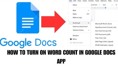 How to Turn on Word Count in Google Doc app [Step By Step Guide]