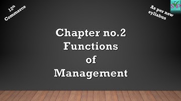 12th Commerce | OCM Chapter 2 | Functions Of Management | Meaning and Definitions of Planning