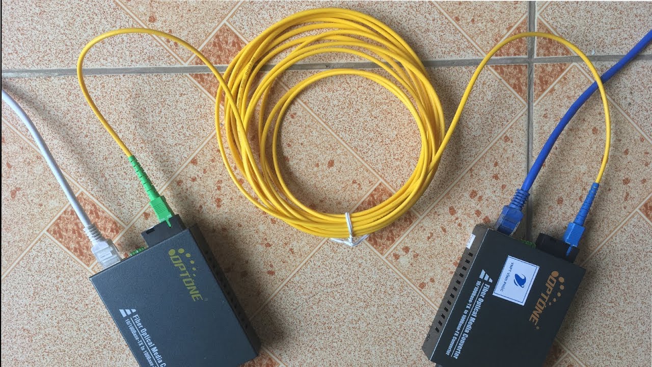 fiber optic link  Update  Chuyển đổi Điện sang Quang bằng 1 sợi