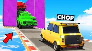 GTA 5 FACE TO FACE WITH MR BEAN CAR AND TROLLING CHOP AND FROSTY