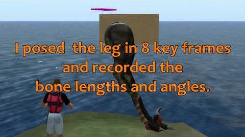 Velociraptor Leg Animation in OpenSim