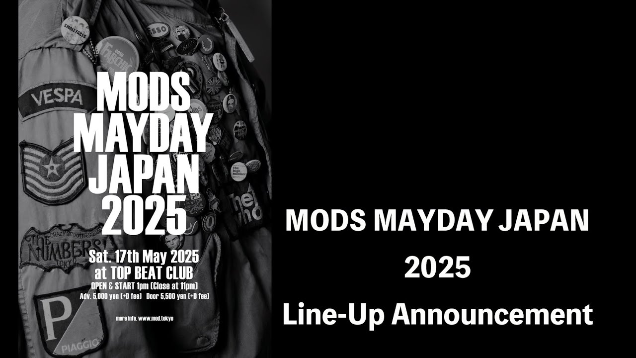 MODS MAYDAY JAPAN 2025 Line-Up Announcement