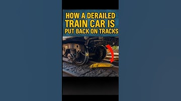 How They Put a Derailed Train Back on Track 🚆🛠️.