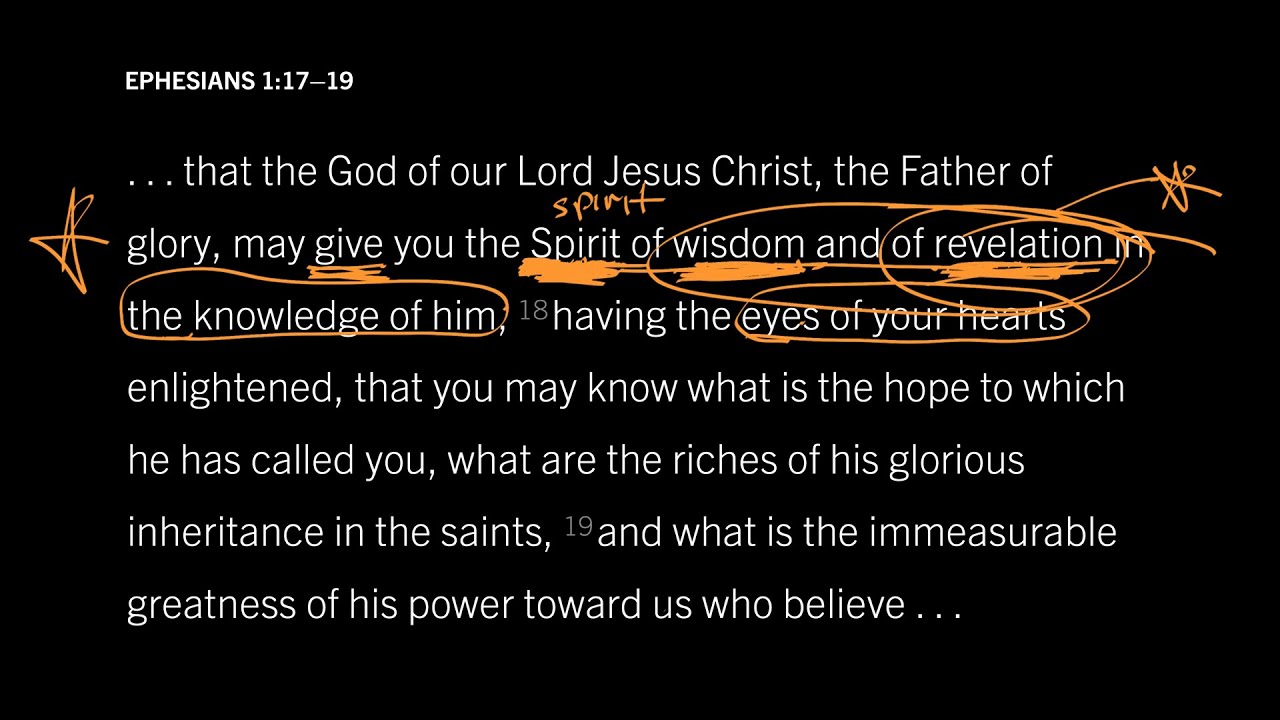 Ephesians 1 17 19 Part 2 Do You Have The Spirit Of Wisdom And Revelation Youtube