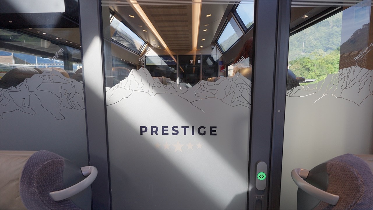 Riding the GoldenPass Express to Montreux