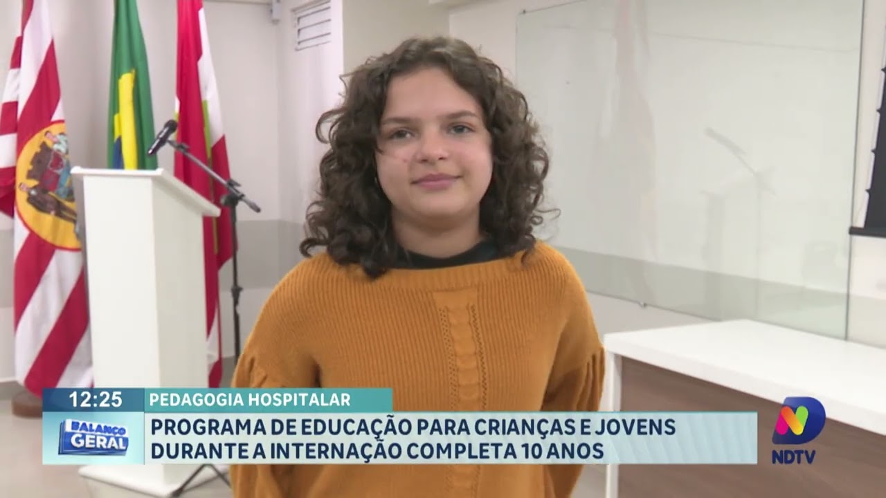 Programa Pedagogia Hospitalar completa 10 anos, em Blumenau