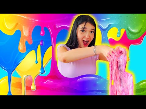 FIZ UMA SLIME GIGANTE COM TUDO QUE SOBROU | Luluca