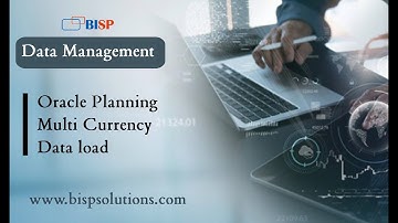 Oracle Planning Multi Currency Data load | Oracle Data Management Multicurrency Load | PBCS BISP