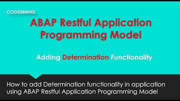 Part 12 : ABAP Restful Application Programming Model - Adding Determination Functionality