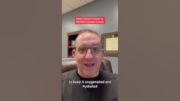 Daily Contact Lenses vs. Monthly Contact Lenses? #contactlenses #health #instagram #shorts #tiktok